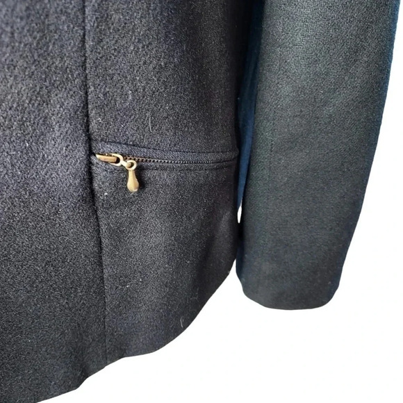 Dumas Womens Blazer 100% Pure Wool Zipper Closure Size 8 - Picture 9 of 14
